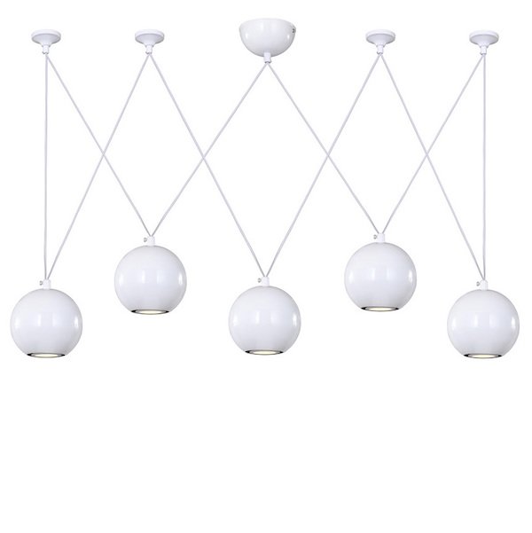 Подвесной светильник Multisphere Pendant White 5 Подвесной светильник Multisphere Pendant White 5 в Липецке | Loft Concept