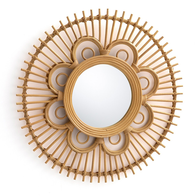 Зеркало Mirror Rattan Round D65 Зеркало Mirror Rattan Round D65 в Липецке | Loft Concept