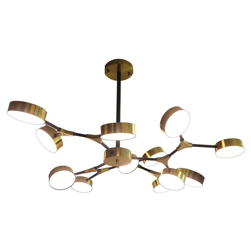 Люстра Maelys Chandelier 12 Белый Золотой Люстра Maelys Chandelier 12 Белый Золотой в Липецке | Loft Concept