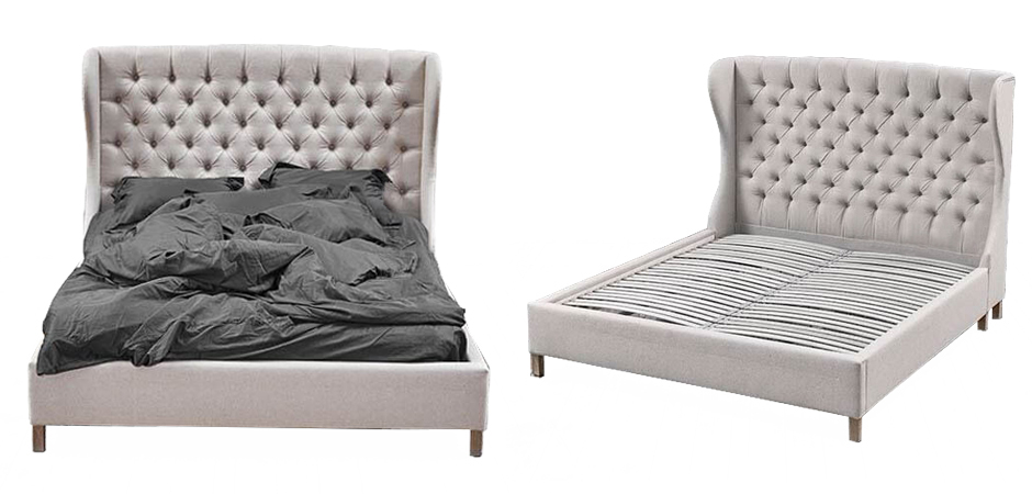 Кровать Aivengo Bed Light Gray Кровать Aivengo Bed Light Gray - Loft-Concept в Липецке