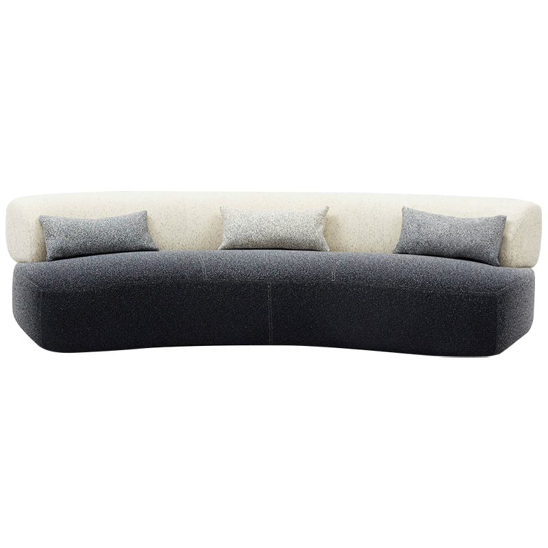 Диван Gradient Grey Beige Sofa Серый Молочный Диван Gradient Grey Beige Sofa Серый Молочный в Липецке | Loft Concept