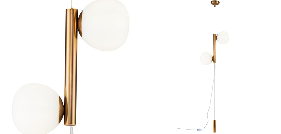 Торшер Tiepolo Ball Floor Lamp Double gold Торшер Tiepolo Ball Floor Lamp Double gold - Loft-Concept в Липецке