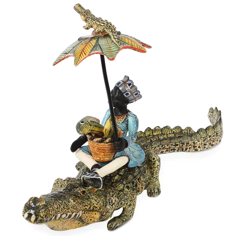 Статуэтка Crocodile Rider Зеленый Статуэтка Crocodile Rider Зеленый в Липецке | Loft Concept