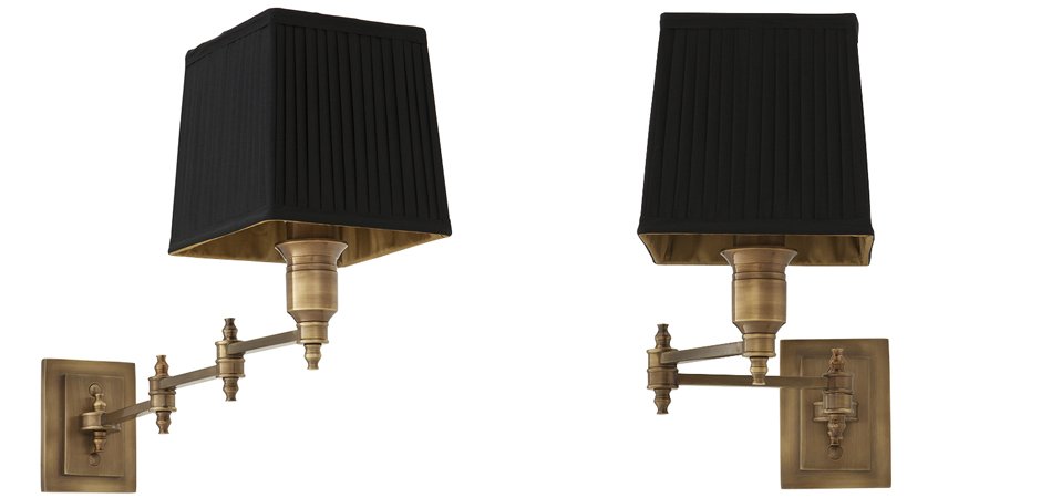 Бра Wall Lamp Lexington Swing Brass+Black Бра Wall Lamp Lexington Swing Brass+Black - Loft-Concept в Липецке