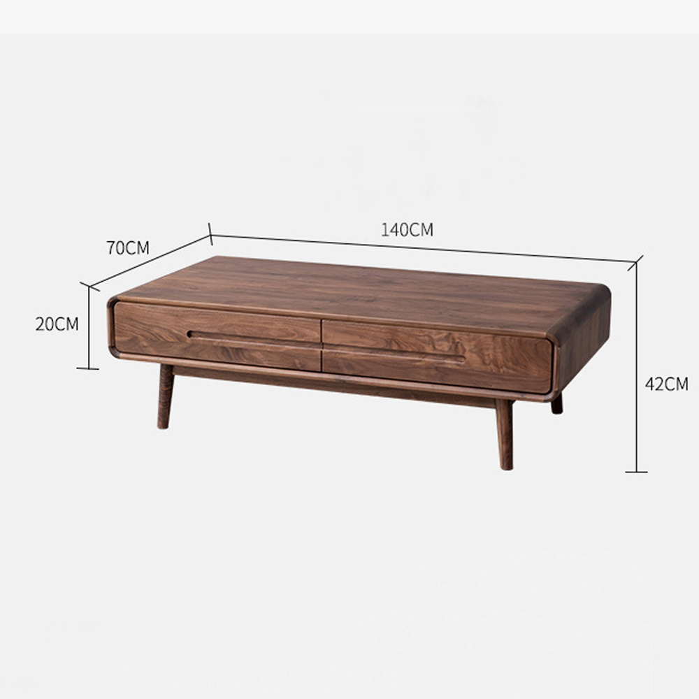 Кофейный стол из массива дерева с выдвижными ящиками Coffee Walnut Table Кофейный стол из массива дерева с выдвижными ящиками Coffee Walnut Table в Липецке