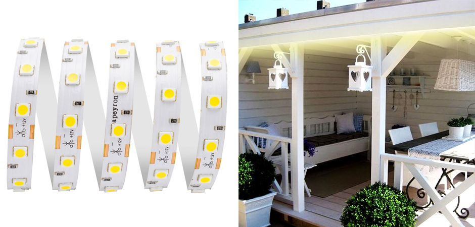 Светодиодная влагозащищенная лента 14,4W/m 60LED/m 5050SMD теплый белый 5M Светодиодная влагозащищенная лента 14,4W/m 60LED/m 5050SMD теплый белый 5M - Loft-Concept в Липецке