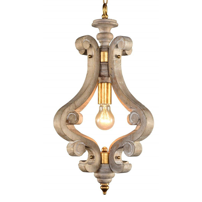 Подвесной светильник Santu Provence Hanging lamp Бежево-серый Подвесной светильник Santu Provence Hanging lamp Бежево-серый в Липецке | Loft Concept