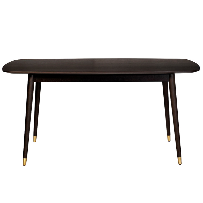 Обеденный стол Mateo Rectangle Dinner Table Коричневый Золотой Обеденный стол Mateo Rectangle Dinner Table Коричневый Золотой в Липецке | Loft Concept