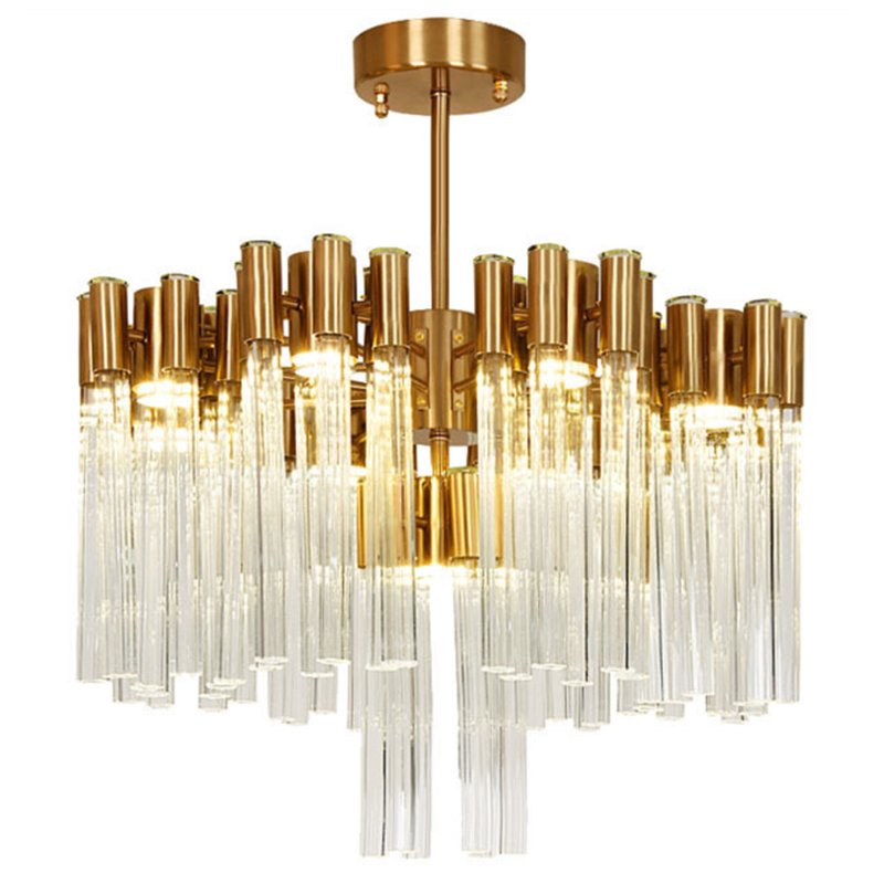 Люстра Contemporary chandelier crystal brass 65 Глянцевое золото Прозрачное Стекло Люстра Contemporary chandelier crystal brass 65 Глянцевое золото Прозрачное Стекло в Липецке | Loft Concept