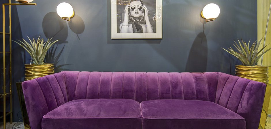 Диван Art Deco Purple Sofa Диван Art Deco Purple Sofa - Loft-Concept в Липецке