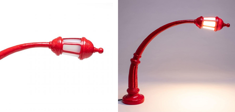 Настольная лампа Seletti Street Lamp Red Настольная лампа Seletti Street Lamp Red - Loft-Concept в Липецке