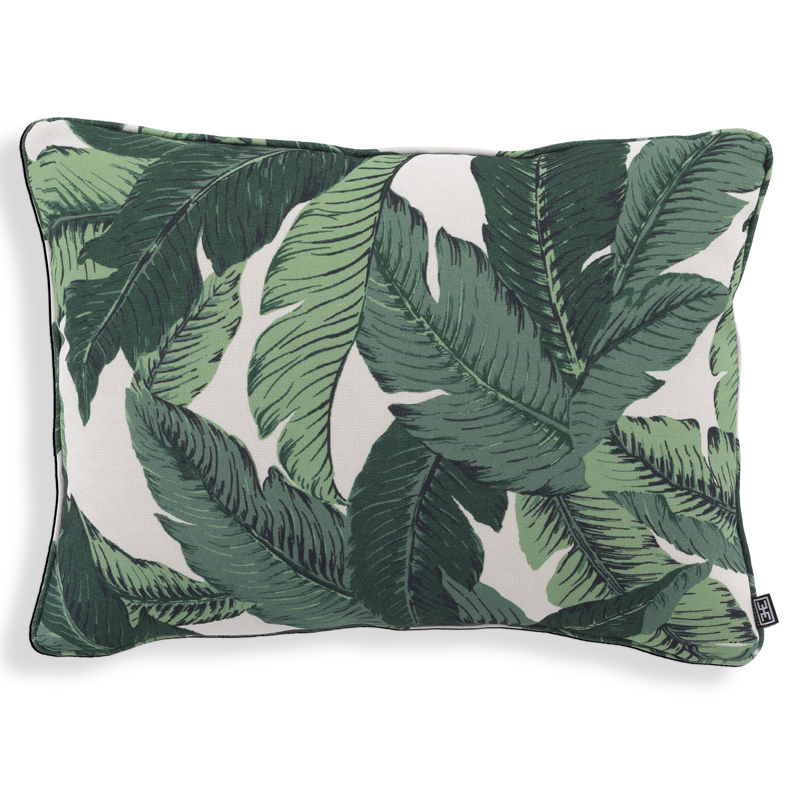 Подушка Eichholtz Pillow Mustique s Белый Зеленый Подушка Eichholtz Pillow Mustique s Белый Зеленый в Липецке | Loft Concept