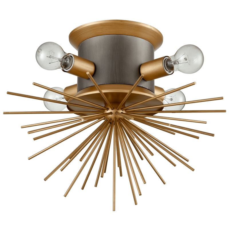 Потолочный светильник Hedgehog Brass Chandelier Латунь Потолочный светильник Hedgehog Brass Chandelier Латунь в Липецке | Loft Concept
