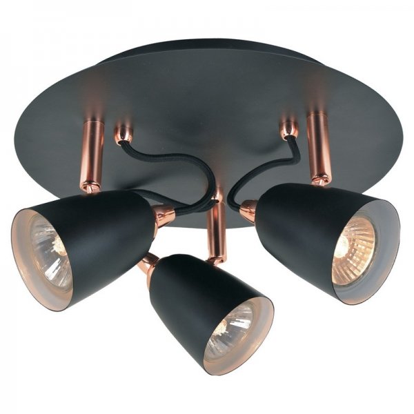 Спот Copper Spot 3 Черный Спот Copper Spot 3 Черный в Липецке | Loft Concept