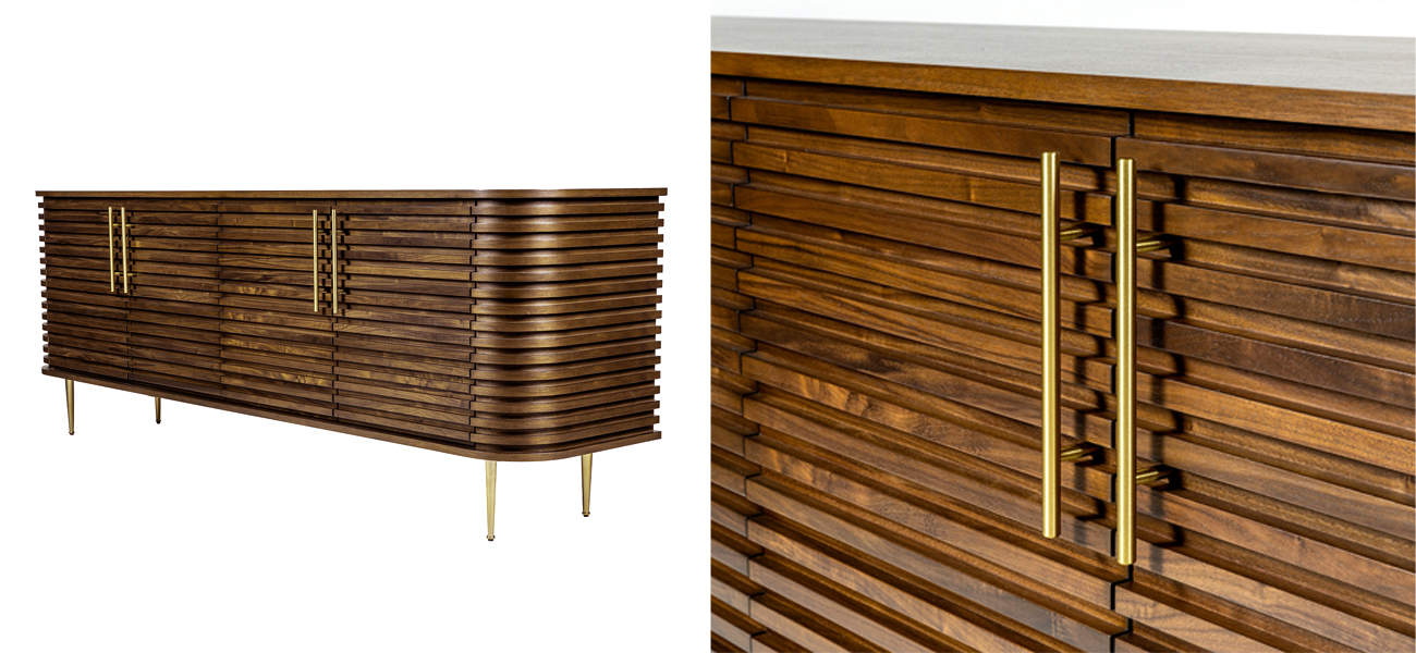 Комод Wooden Rails Шпон Орех - фото №1