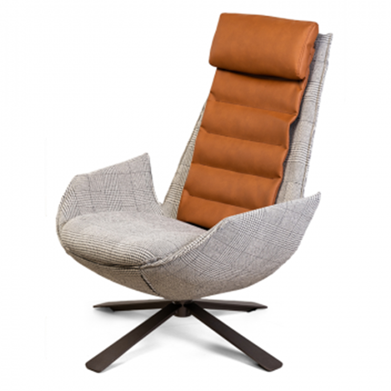 Кресло Karin Chair Светло-серый Оранжевый Кресло Karin Chair Светло-серый Оранжевый в Липецке | Loft Concept