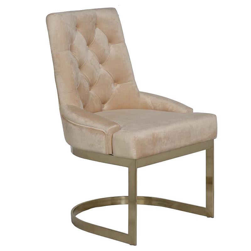 Стул Famos Chair beige Бежевый Золотой Стул Famos Chair beige Бежевый Золотой в Липецке | Loft Concept