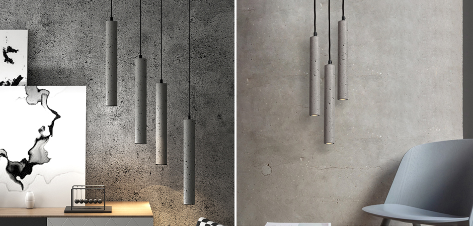 Подвесной светильник Concrete Pipe Подвесной светильник Concrete Pipe - Loft-Concept в Липецке