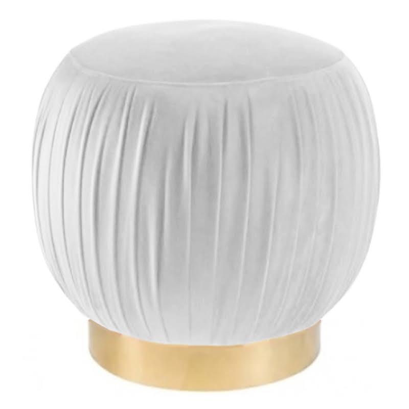 Оттоманка Art Deco Turban white Золотой Оттоманка Art Deco Turban white Золотой в Липецке | Loft Concept