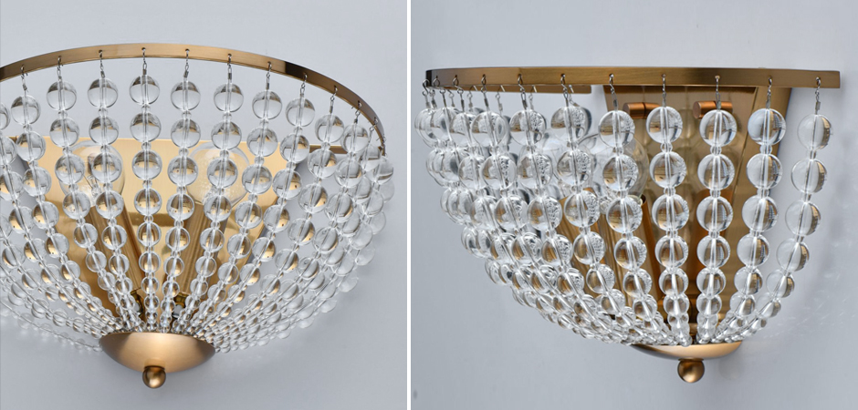 Бра Virginia Clear Beads Wall Lamp Gold Бра Virginia Clear Beads Wall Lamp Gold - Loft-Concept в Липецке