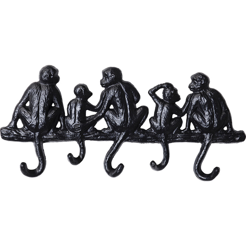 Настенная вешалка Monkey Family S Черный Настенная вешалка Monkey Family S Черный в Липецке | Loft Concept