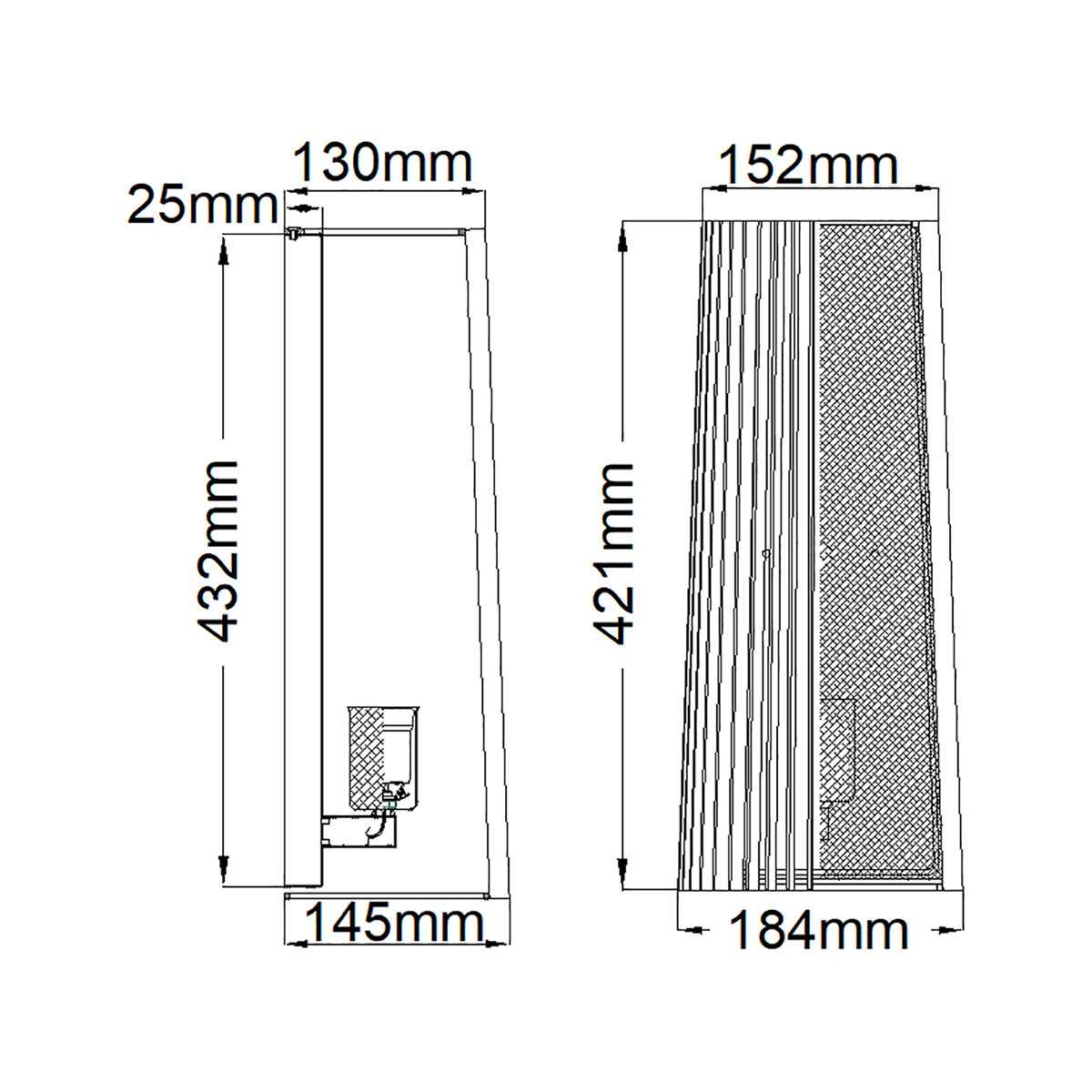 Бра с черными вертикальными линиями Kichler в Липецке