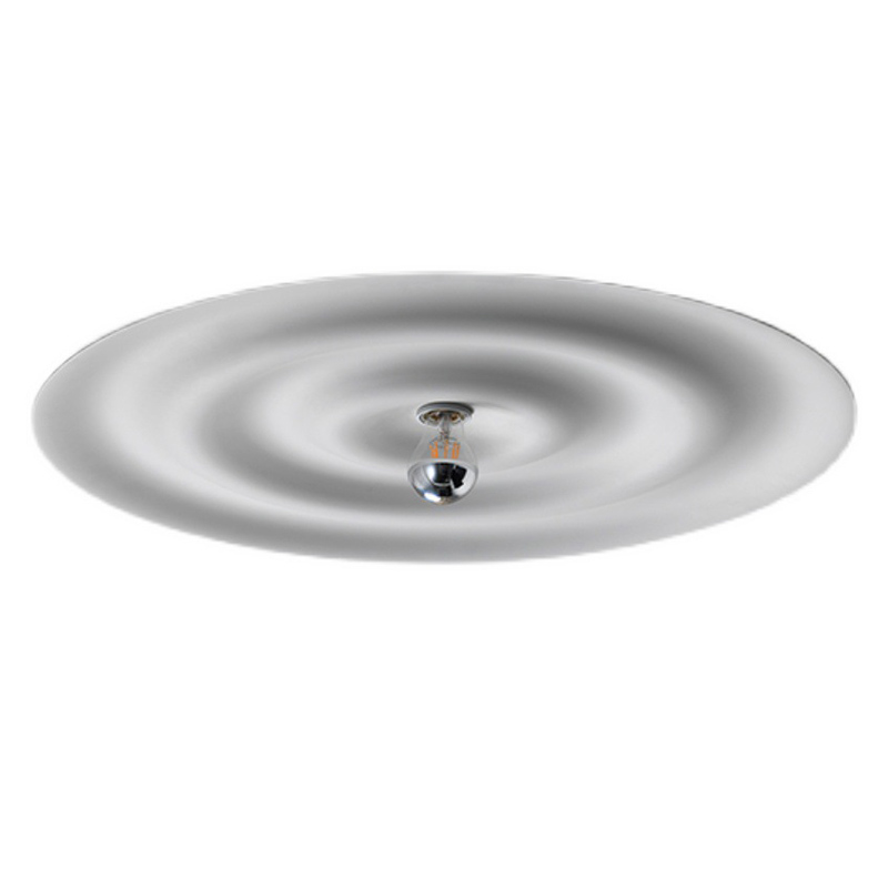 Потолочный светильник круглый Round Plate Белый Потолочный светильник круглый Round Plate Белый в Липецке | Loft Concept