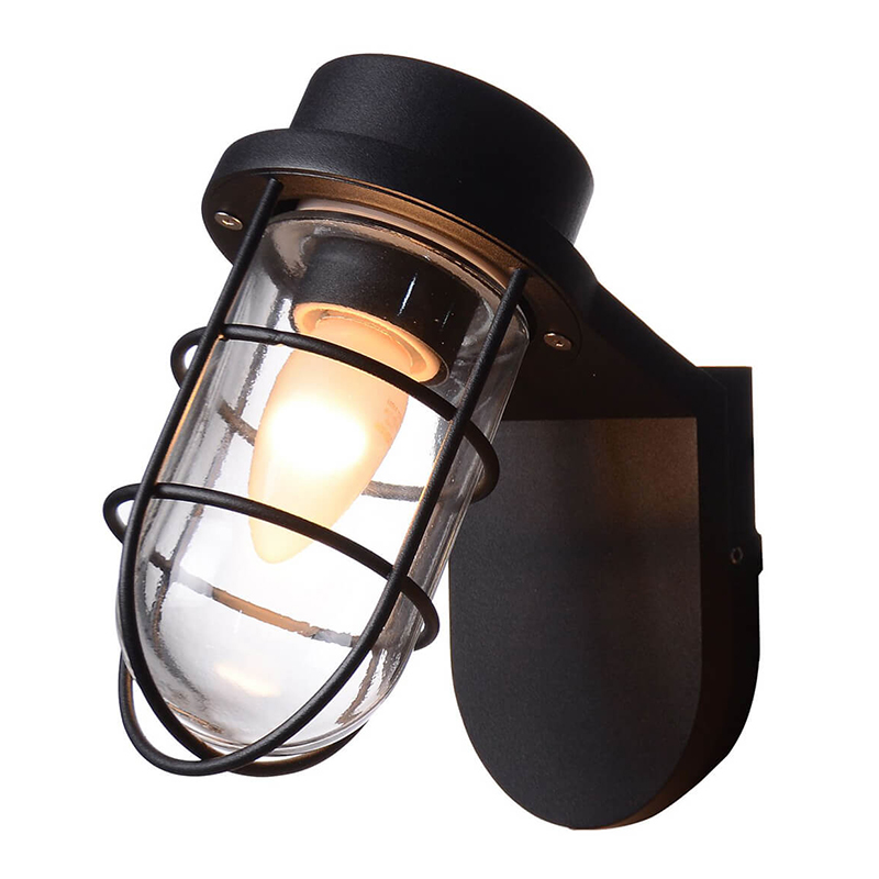 Уличный настенный светильник Declan Street Lamp Черный Уличный настенный светильник Declan Street Lamp Черный в Липецке | Loft Concept