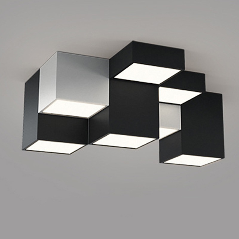 Комбинация из 9-ти геометрических потолочных светильников Nine Geometric Lamps Черный Белый Комбинация из 9-ти геометрических потолочных светильников Nine Geometric Lamps Черный Белый в Липецке | Loft Concept