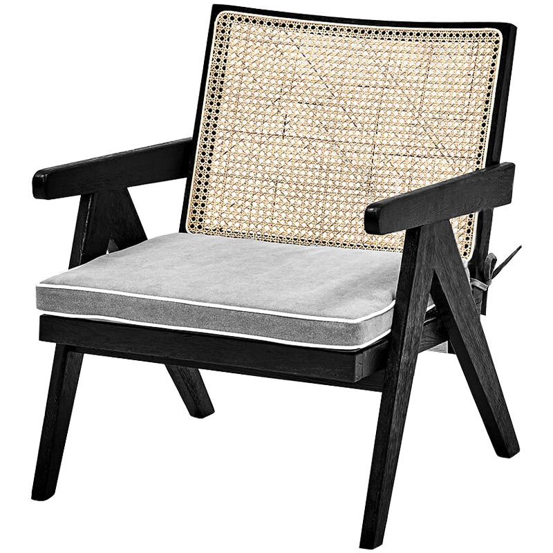 Кресло Leda Chair Черный Бежевый Серый Кресло Leda Chair Черный Бежевый Серый в Липецке | Loft Concept