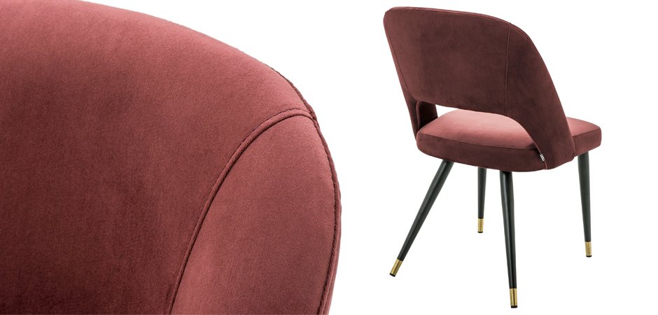 Стул Eichholtz Dining Chair Cipria Bordeaux Стул Eichholtz Dining Chair Cipria Bordeaux - Loft-Concept в Липецке