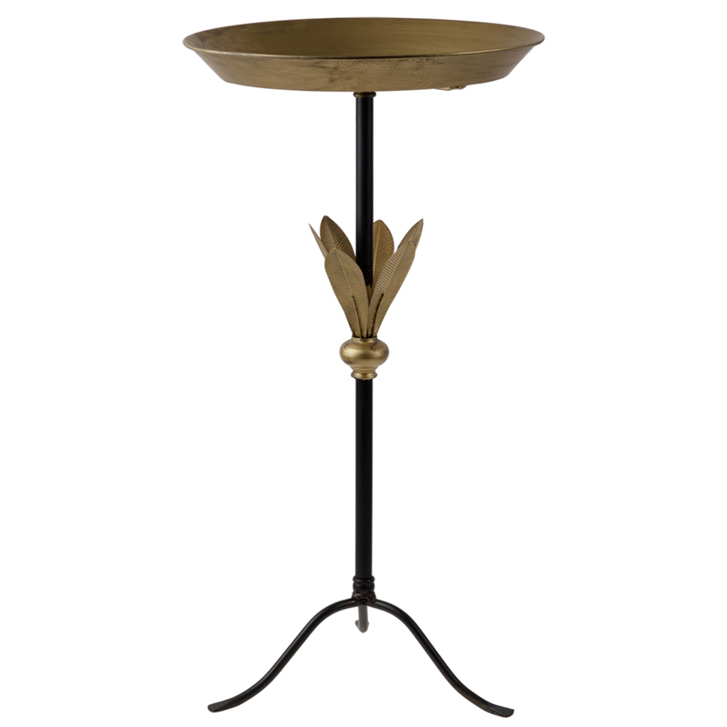 Приставной стол Leaves Side Table Золотой Черный Приставной стол Leaves Side Table Золотой Черный в Липецке | Loft Concept