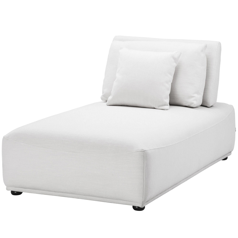 Кресло Eichholtz Chaise Longue Mondial white Белый Черный Кресло Eichholtz Chaise Longue Mondial white Белый Черный в Липецке | Loft Concept