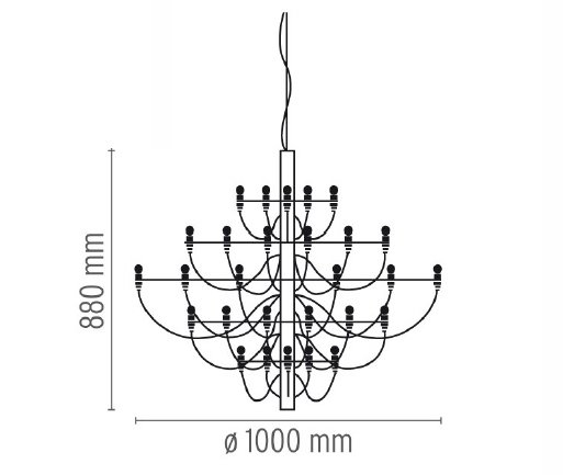 Люстра Flos 2097 50 Brass Люстра Flos 2097 50 Brass в Липецке