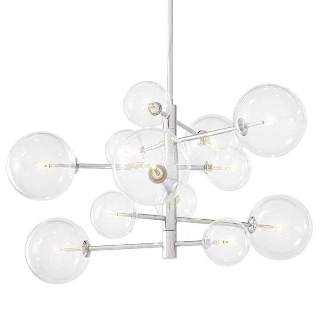 Люстра Chandelier Argento S Nickel Никель Прозрачное Стекло Люстра Chandelier Argento S Nickel Никель Прозрачное Стекло в Липецке | Loft Concept