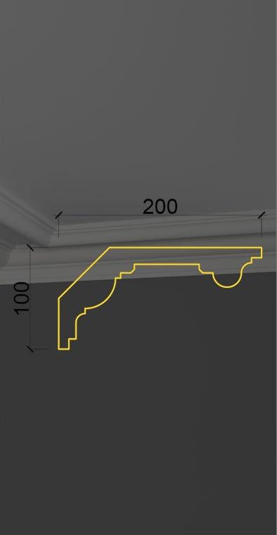 Гладкий карниз KT-20 Гладкий карниз KT-20 в Липецке