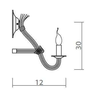 Бра Loft Rope Candle Bra Бра Loft Rope Candle Bra в Липецке