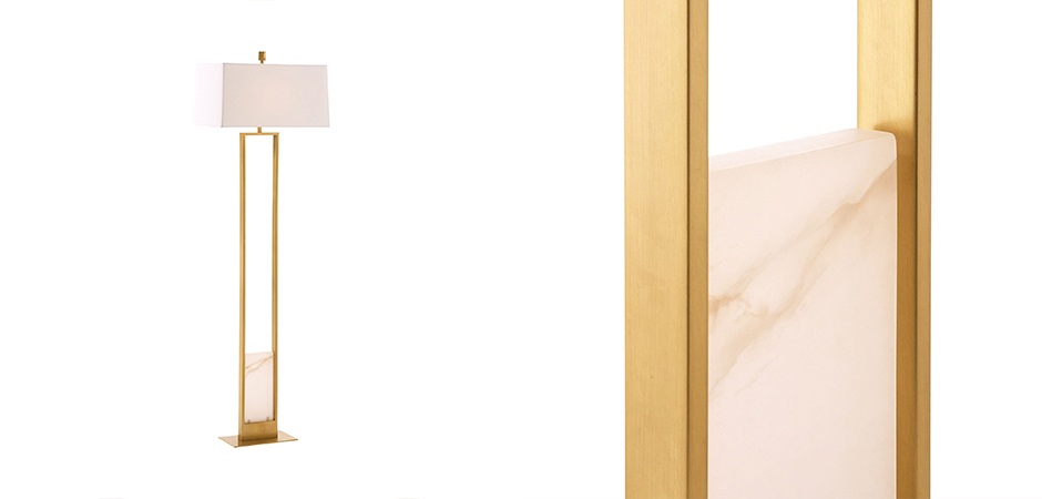 Торшер Arteriors MARKHAM FLOOR LAMP Brass Торшер Arteriors MARKHAM FLOOR LAMP Brass - Loft-Concept в Липецке