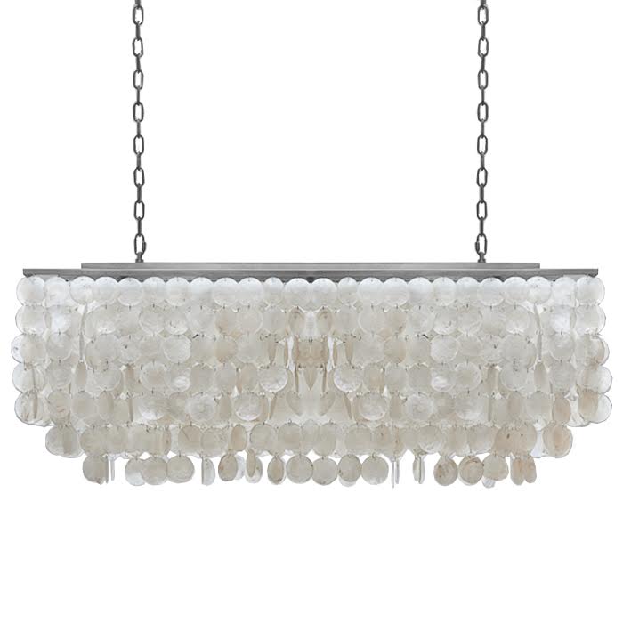 Люстра rectangle SHELL Chandelier 2 cascades Белый Люстра rectangle SHELL Chandelier 2 cascades Белый в Липецке | Loft Concept