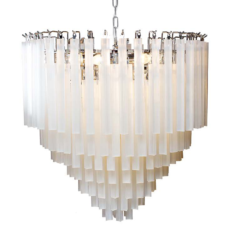 Люстра Eichholtz Chandelier Nova Chrome Молочный Хром Люстра Eichholtz Chandelier Nova Chrome Молочный Хром в Липецке | Loft Concept