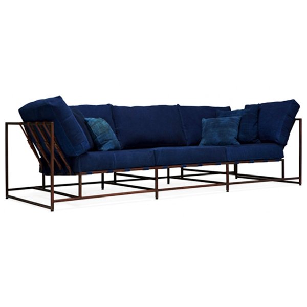 Диван Kenn X Miller sofa Indigo and copper denim Индиго Диван Kenn X Miller sofa Indigo and copper denim Индиго в Липецке | Loft Concept
