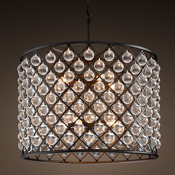 Люстра RH SPENCER HOOP CHANDELIER 70 Черный Люстра RH SPENCER HOOP CHANDELIER 70 Черный в Липецке | Loft Concept