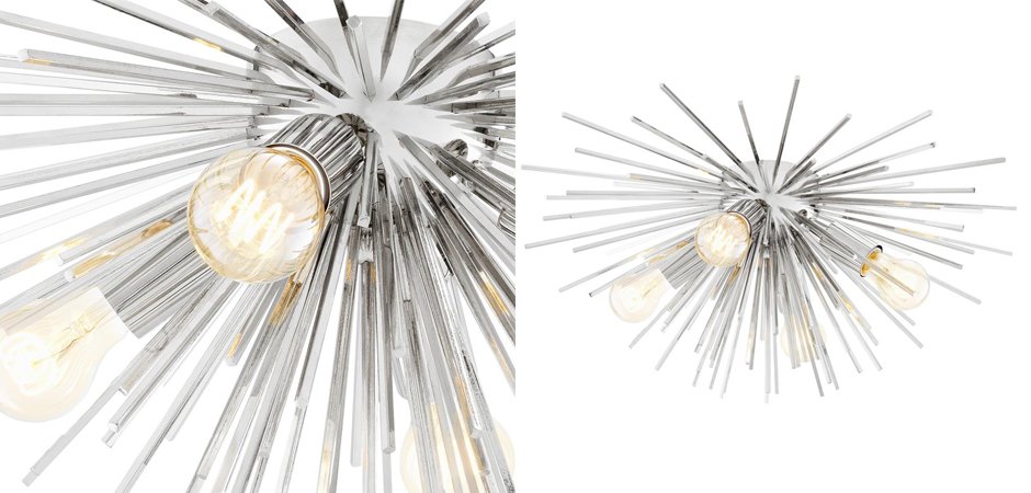 Потолочный светильник Ceiling Lamp Boivin Nickel Потолочный светильник Ceiling Lamp Boivin Nickel - Loft-Concept в Липецке