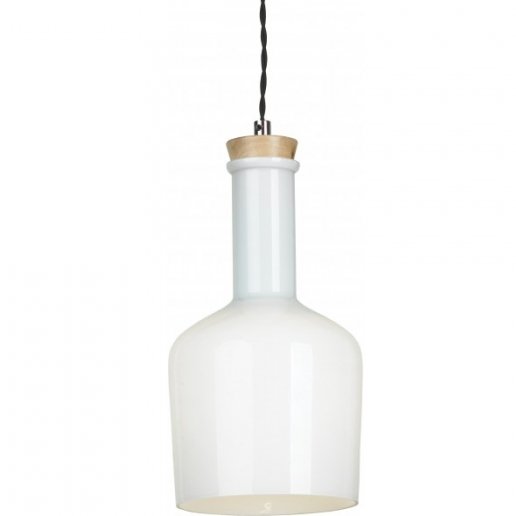 Подвесной светильник Glass Bottle Light 2 Белый Подвесной светильник Glass Bottle Light 2 Белый в Липецке | Loft Concept