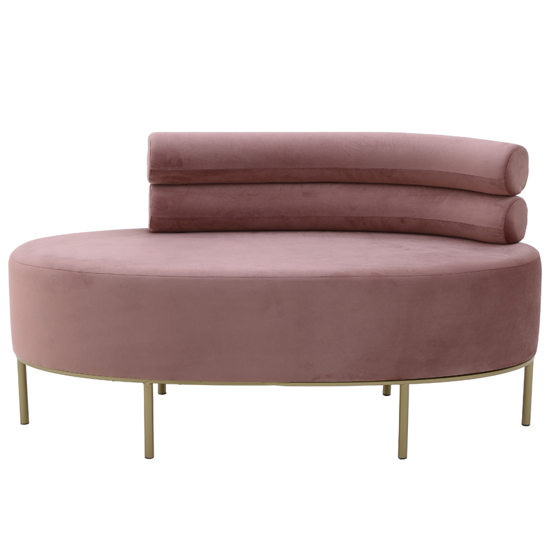 Кушетка Fening Lounge Pink Розовый Золотой Кушетка Fening Lounge Pink Розовый Золотой в Липецке | Loft Concept