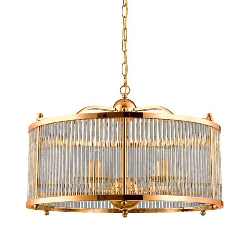 Люстра Gorden Gold Chandelier Золотой Прозрачное Стекло Люстра Gorden Gold Chandelier Золотой Прозрачное Стекло в Липецке | Loft Concept