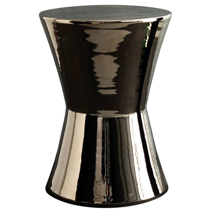 Керамический табурет Silvered Stool - Cone Серебряный Керамический табурет Silvered Stool - Cone Серебряный в Липецке | Loft Concept