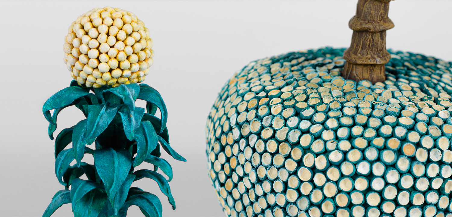 Статуэтка тропический фрукт Tropical Fruit turquoise - фото