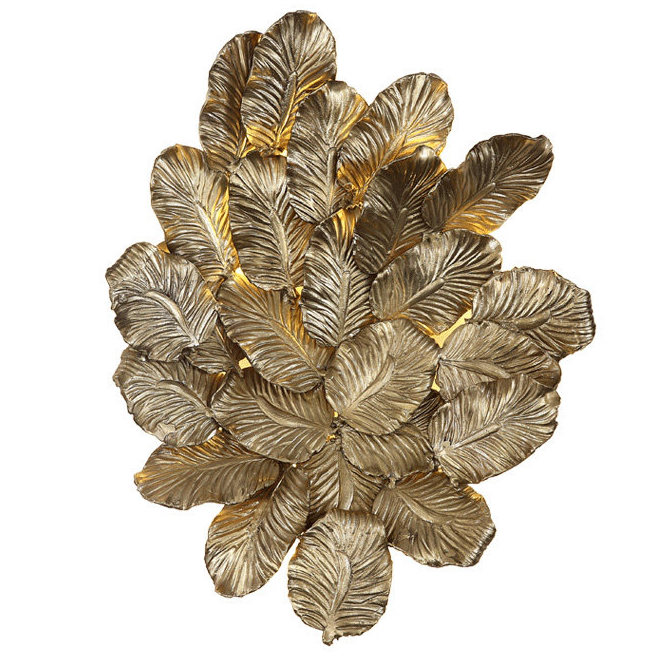 Бра Golden Leaves Bra Золотой Бра Golden Leaves Bra Золотой в Липецке | Loft Concept