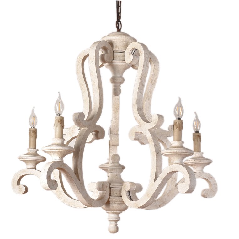 Люстра Ivory Provence Chandeliers Бежево-серый Коричневый Люстра Ivory Provence Chandeliers Бежево-серый Коричневый в Липецке | Loft Concept